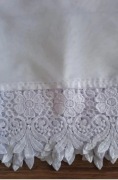 Nowa biała firanka z woalu z gipiurą wys 1,55 cm szer 3,00 m 