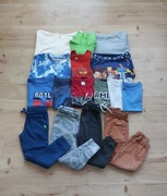 Zestaw paka ubran 110 116 koszulki bluzki dres koszula bluza