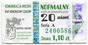 Bilety MPK  Lublin - 20min - Normalny 