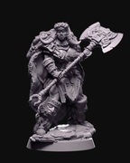 Ghes Kobieta Berserker Figurka 32mm 14K zgodna z DnD RPG Pathfinder Warham.