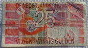 Holandia Królestwo Niderlandów NLG 25 guldenów 5/IV/1989 P# 100