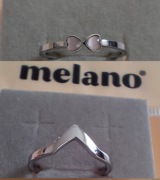 NOWE pierścionki 2 szt MelanO _ stal szlachetna_ kolekcja Friends_ gratis
