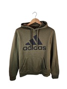 Bluza z kapturem Adidas zielona duże logo S