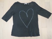 Bluzka Christian Berg rozmiar 38 serce czarna