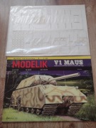 Model kartonowy modelik V1 maus i lasery