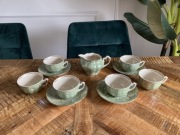 Marmurkowy zestaw kawowy z porcelitu Chodzież