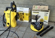 Zestaw myjka ciśnieniowa Karcher K2 Basic i przystawka szczotka T-Racer 350