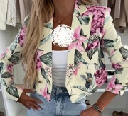 Marynarka damska S M L wzory kwiaty wyjątkowa wiosna 