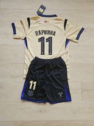 Komplet dziecięcy koszulka I spodenki FC Barcelona Raphinha wyjazdowy 