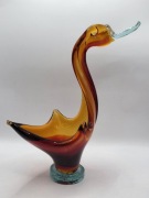 Szklana figurka kaczki Murano Italy