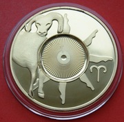 1 Dolar   2003 /ND/ r  -  Cook Island Zodiak - Baran    stan !!!    