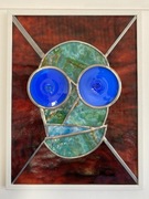 Obraz witraż "Pan Gomółka Pierwszy trupio czaszkowy"