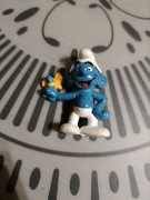 Smerf PEYO przypinka kolekcjonerska z początku lat 80