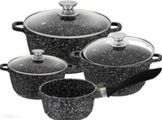 Garnki marmurkowe szare lub czarne 