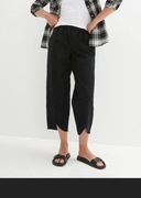 Spodnie damskie lniane kuloty TULIPAN r.56, 55% len 45% bawełna