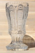 Vintage wazon kryształ 27cm masywna podstawa 