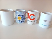 stare kubki do kawy naczynia kubki reklamowe 4sztuki zestaw komplet