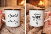 ZESTAW KUBKÓW Najlepsza Babcia Najlepszy Dziadek”Personalizowane  prezent