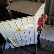 Złącze, szafka budowlana, na działkę, budowę  