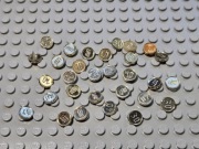 KLOCKI LEGO ELEMENTY MONETKI MONETY PIENIĄDZE OD 1ZŁ LICYTACJA