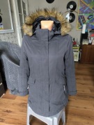CMP kurtka damska parka przejściowa XS długa wodoodporna grafit szara