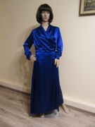 COTTON CLUB sukienka maxi kopertowa kobaltowa wesele wizytowa _nowa_ 38