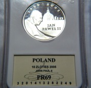 10 zl. JPII  2005  PR69