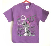 Bluzka t-shirt, rozm. 92, 18 Ms, kotek, brokat