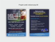 Projekt ulotki dwustronnej A5 | wydruk 2000 szt.