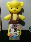 Stara zabawka Prl figurka Miś z pocztówki Zezol