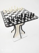 STOLIK KAWOWY, SZACHOWY, FIGURY, GRA, PREZENT,STÓŁ