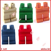 LEGO 970c00 NOGI spodnie czerwony zielony ciemny niebieski pomarańczowy Tan