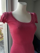 Sweterkowa bluzka z krótkim rękawem