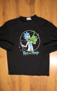 Koszulka Rick and Morty r. M czarna męska dł rękaw bawełniana 