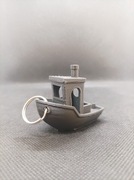 statek brelok 3D czarny