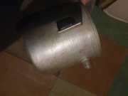 Garnek dzbanek z dziubkiem do mleka z gwizdkiem retro