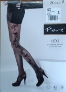 Rajstopy wzorzyste Fiore Lexi 20 den r. 3 czarne