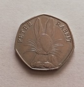 2016 WIELKA BRYTANIA 50 pence ( 50p ).