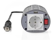 Przetwornica samochodowa 24V -> 230V , 150W NEDIS kempingowa