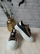 Trampki sneakersy na grubej podeszwie 40