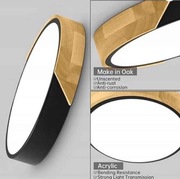 PLAFON LED 1X24W BIAŁY CZARNY MAT