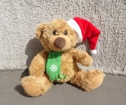 Maskotka Pluszak Przytulanka Miś świąteczny Kinder