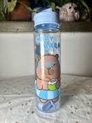 Bidon z Kapibarą 750ml – Nowy, Słomka i Pasek w zestawie