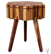 Stolik Boczny Rustykalny, Drewniana Szafka Nocna