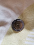 Moneta Polska 5 zł obiegowa aktualna błyszcząca 5 zł rocznik 2022