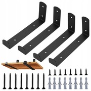 loftowe wsporniki do półki uchwyt ścienny regałów wytrzymałe  loft 4 szt