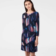 sukienka Gant Printed City Lights Shift Marine S 36