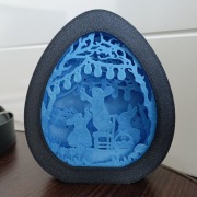 Wielkanocna lampka 3D | Ozdoba wielkanocna | Wielkanocna dekoracja
