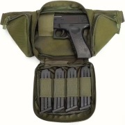 Wytrzymała taktyczna saszetka biodrowa na pistolet; do systemu Molle.