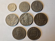 Zestaw 8 monet obiegowe, okolicznościowe PRL 1974 r. Komplet (ZL31)